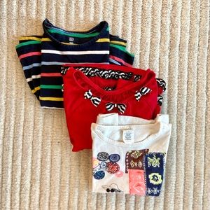 Set of 3 cotton shirts: J Crew, GAP, Kids headquarters, 3-4T, VGUC